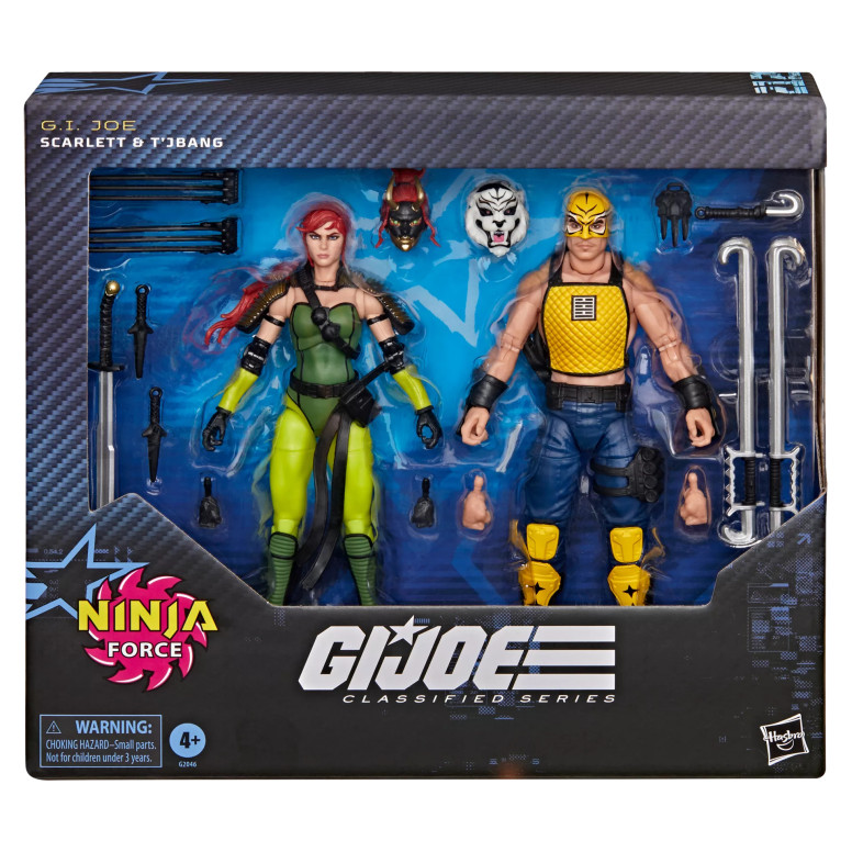 Hasbro G.I.JOE Serie Classified - Ninja Force Scarlett & T'Jbang