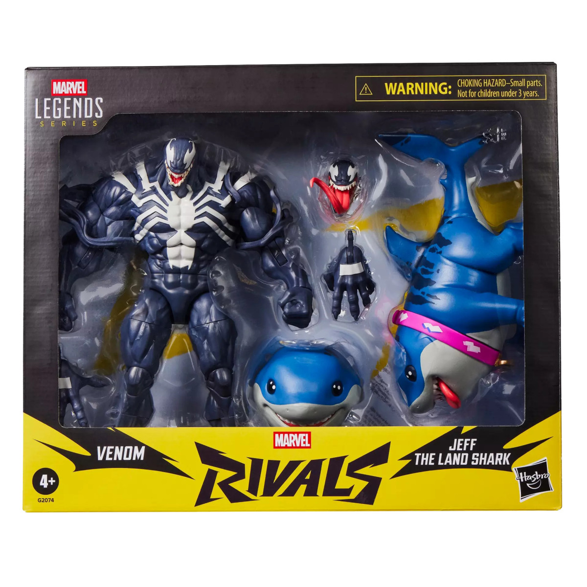 Hasbro Marvel Legends Serie Gamerverse - Venom e Jeff the Land Shark - Marvel Rivals