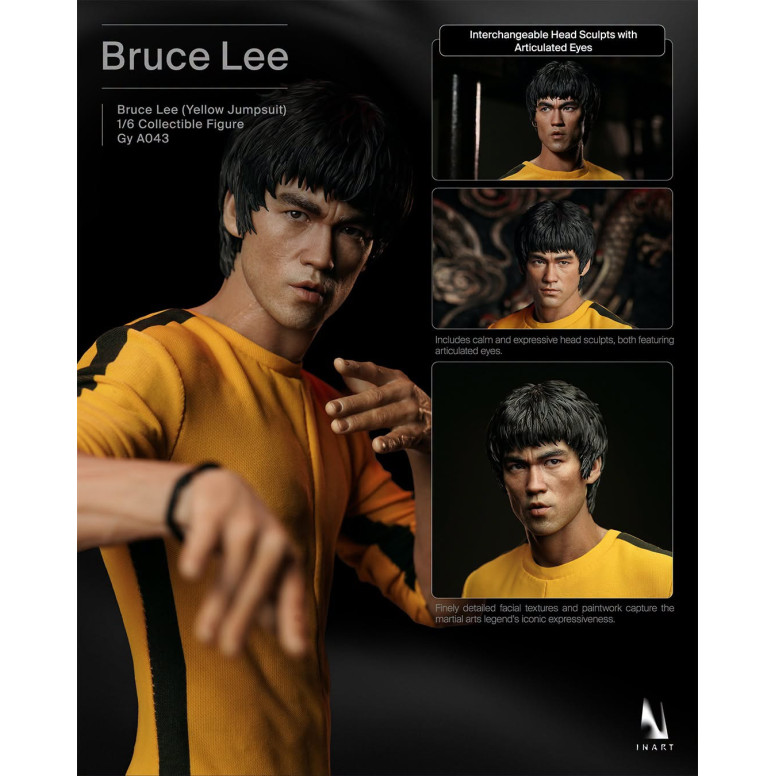 INART - Bruce Lee (Tuta gialla) Figura da collezione in scala 1/6 - Il gioco della morte