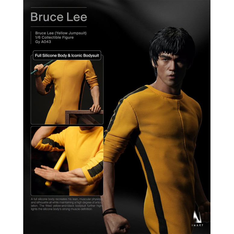 INART - Bruce Lee (Tuta gialla) Figura da collezione in scala 1/6 - Il gioco della morte
