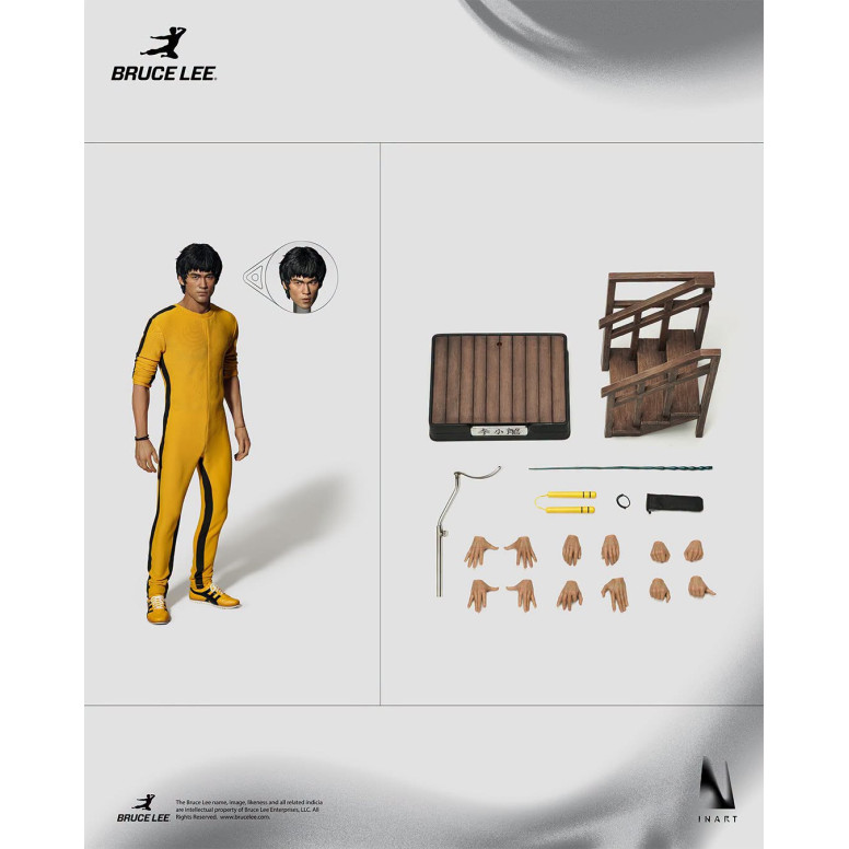 INART - Bruce Lee (Tuta gialla) Figura da collezione in scala 1/6 - Il gioco della morte