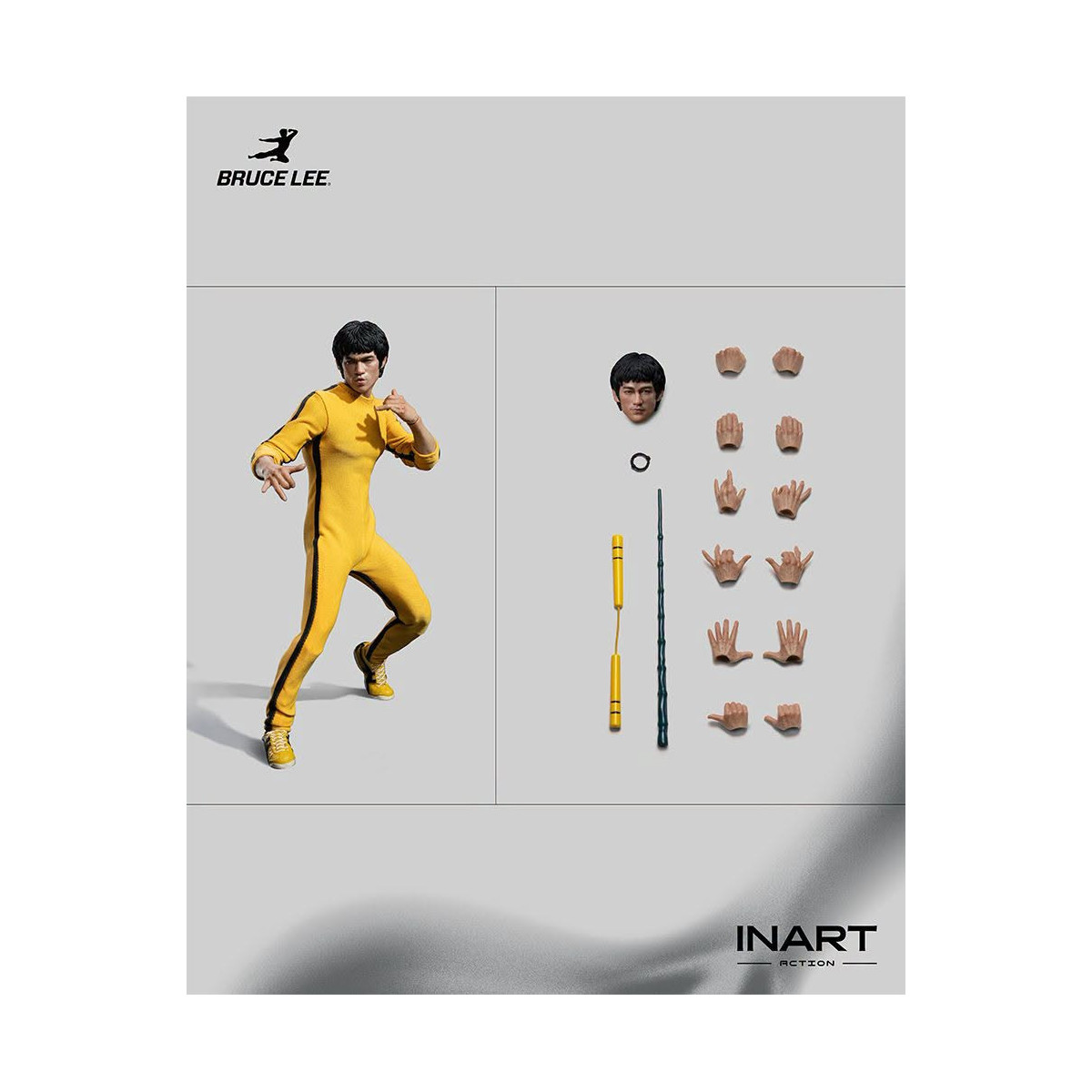 INART - Bruce Lee (Tuta gialla) Action figure in scala 1/12 - Il gioco della morte