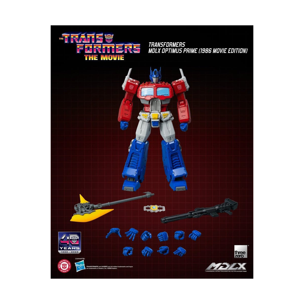 Three Zero - Transformers MDLX OPTIMUS PRIME (Edizione del film del 1986)