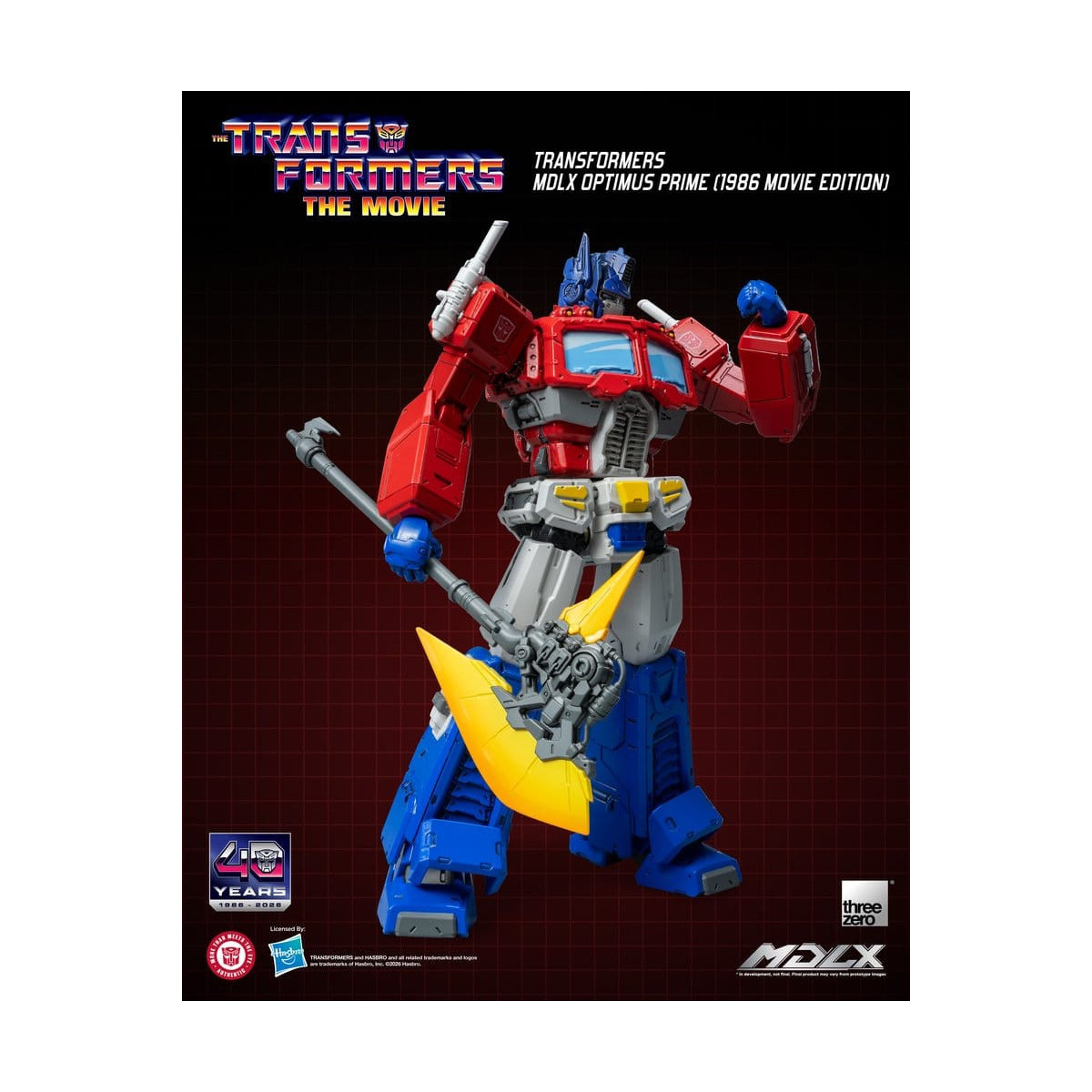 Three Zero - Transformers MDLX OPTIMUS PRIME (Edizione del film del 1986)