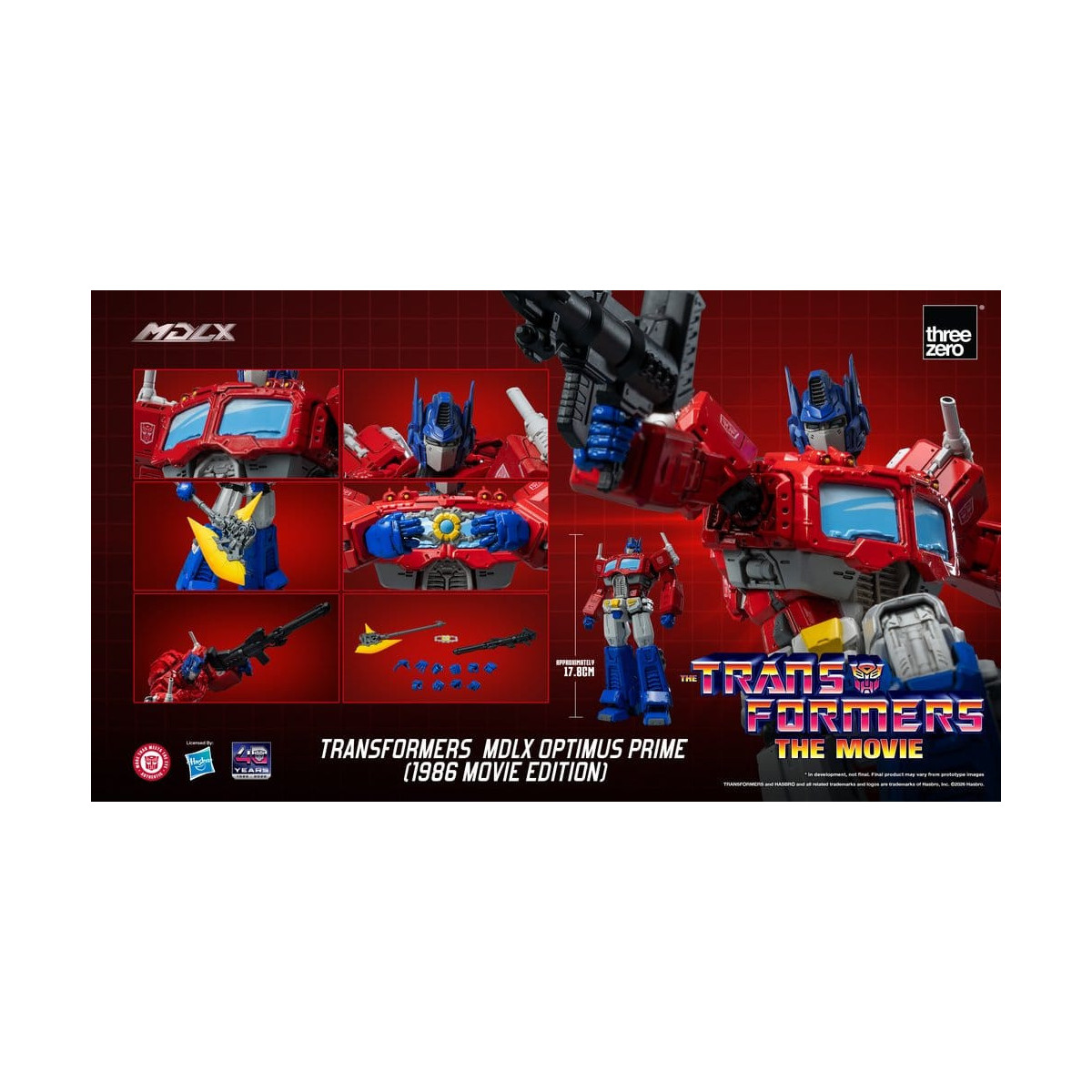 Three Zero - Transformers MDLX OPTIMUS PRIME (Edizione del film del 1986)