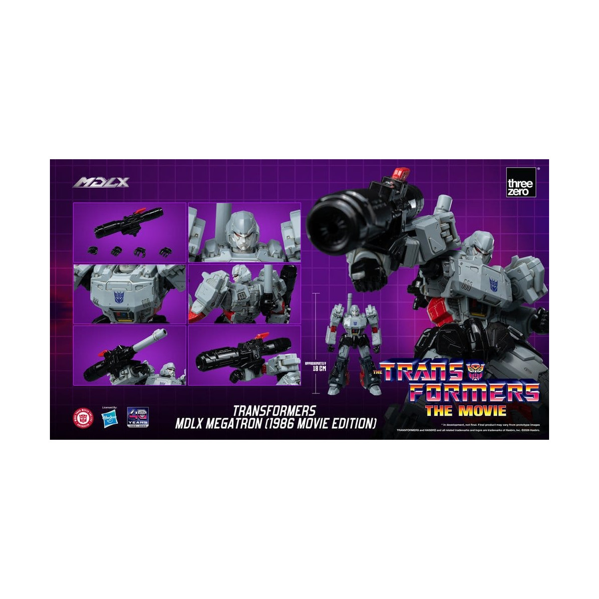 Three Zero - Transformers MDLX MEGATRON (edizione del film del 1986)