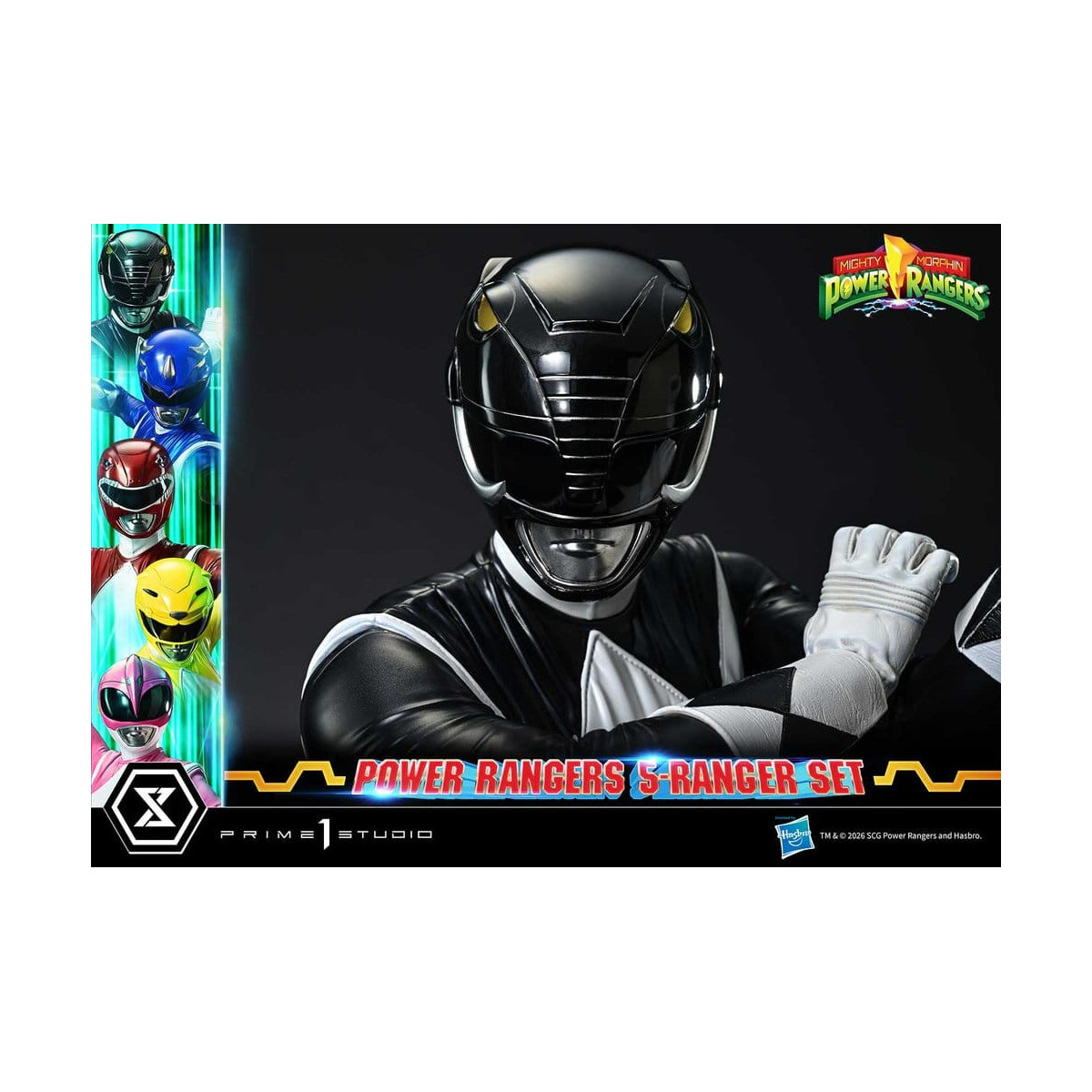 Prime 1 Studio - Mighty Morphin Power Rangers: Set Premium Masterline di 5 statuine in scala 1/4, versione Deluxe
