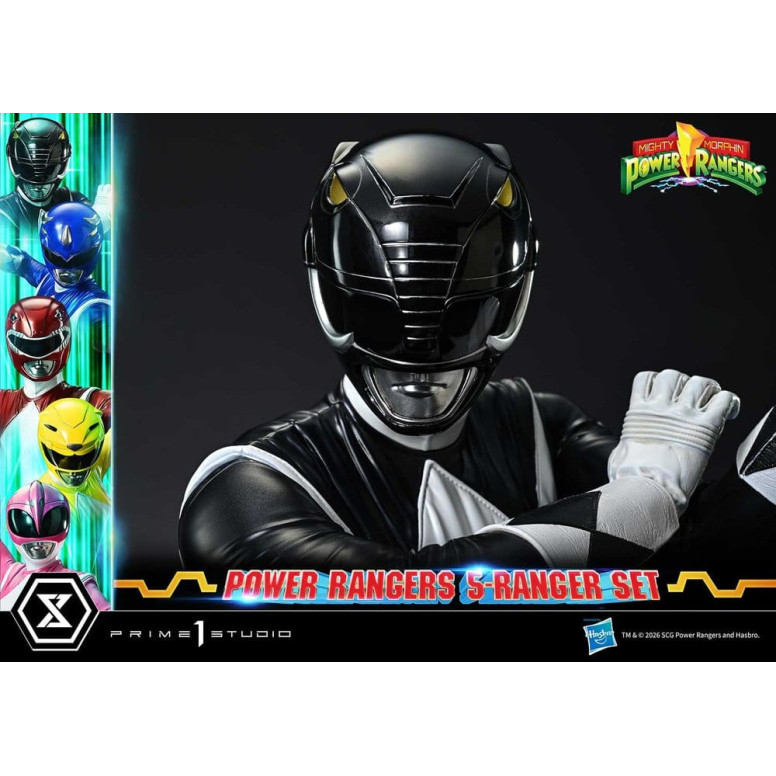 Prime 1 Studio - Mighty Morphin Power Rangers: Set Premium Masterline di 5 statuine in scala 1/4, versione Deluxe