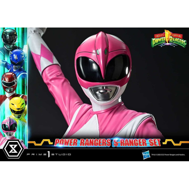 Prime 1 Studio - Mighty Morphin Power Rangers: Set Premium Masterline di 5 statuine in scala 1/4, versione Deluxe