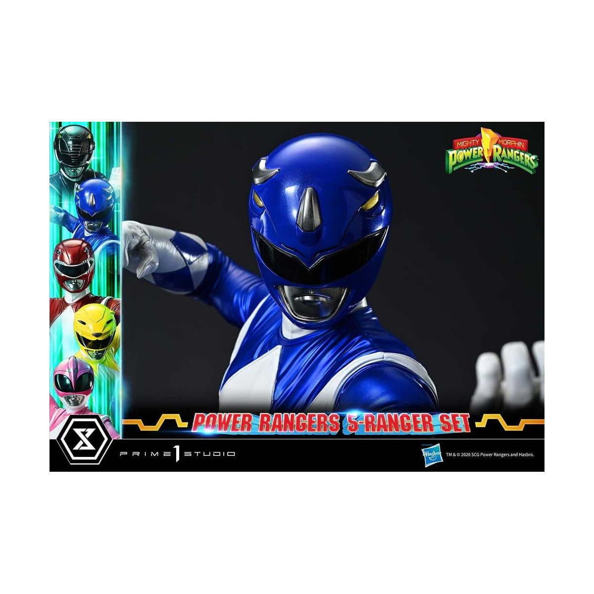 Prime 1 Studio - Mighty Morphin Power Rangers: Set Premium Masterline di 5 statuine in scala 1/4, versione Deluxe