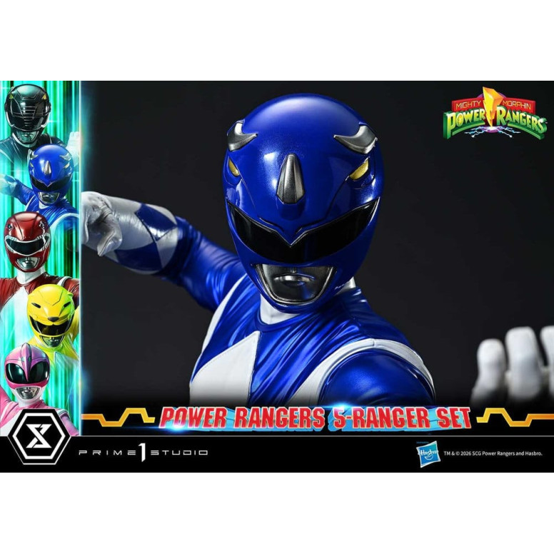 Prime 1 Studio - Mighty Morphin Power Rangers: Set Premium Masterline di 5 statuine in scala 1/4, versione Deluxe