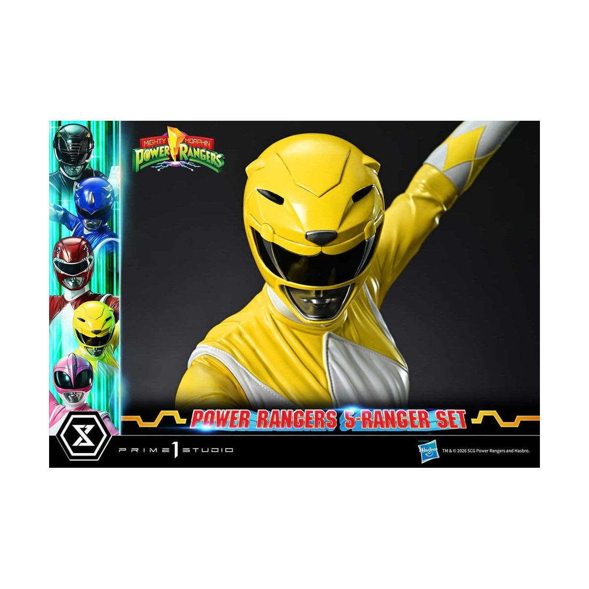 Prime 1 Studio - Mighty Morphin Power Rangers: Set Premium Masterline di 5 statuine in scala 1/4, versione Deluxe