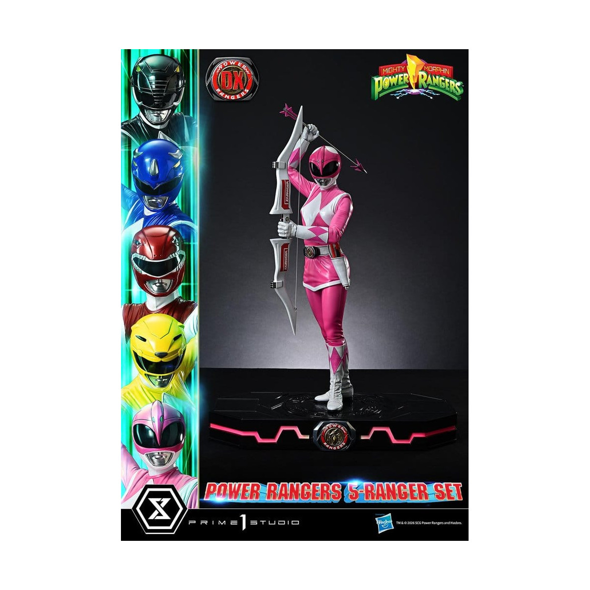 Prime 1 Studio - Mighty Morphin Power Rangers: Set Premium Masterline di 5 statuine in scala 1/4, versione Deluxe