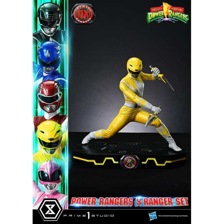 Prime 1 Studio - Mighty Morphin Power Rangers: Set Premium Masterline di 5 statuine in scala 1/4, versione Deluxe