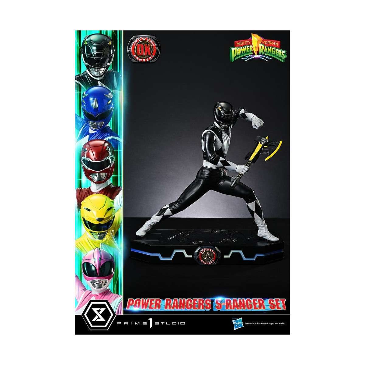 Prime 1 Studio - Mighty Morphin Power Rangers: Set Premium Masterline di 5 statuine in scala 1/4, versione Deluxe