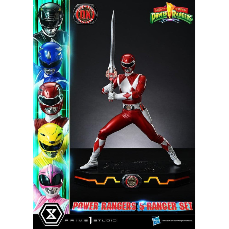 Prime 1 Studio - Mighty Morphin Power Rangers: Set Premium Masterline di 5 statuine in scala 1/4, versione Deluxe