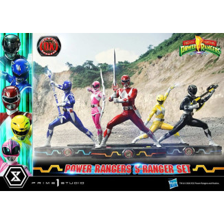 Prime 1 Studio - Mighty Morphin Power Rangers: Set Premium Masterline di 5 statuine in scala 1/4, versione Deluxe