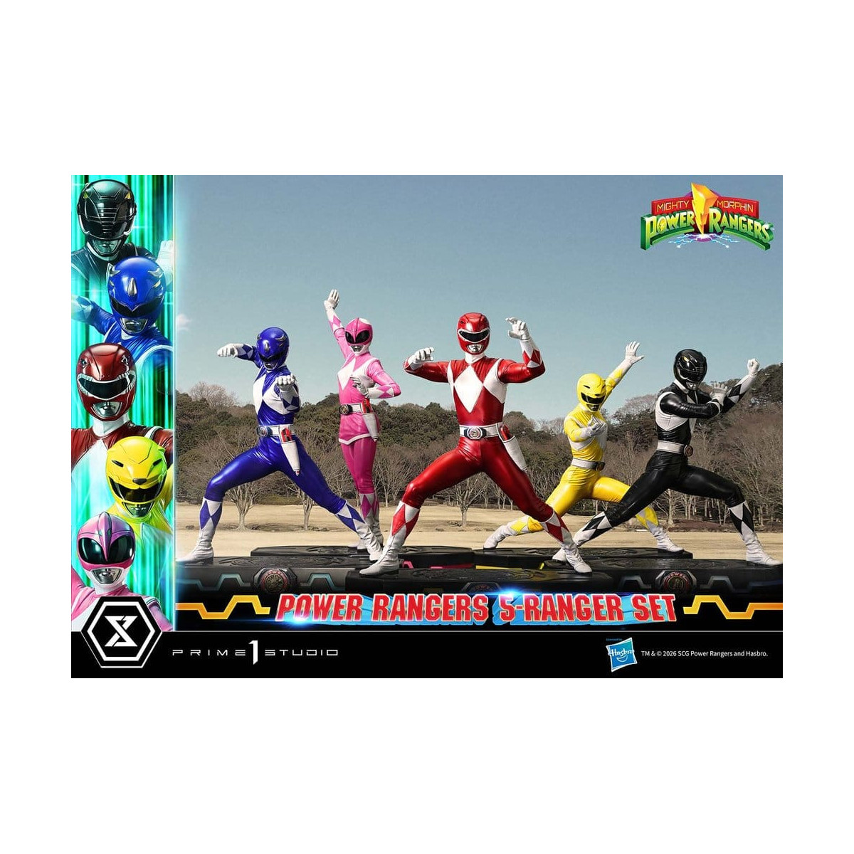Prime 1 Studio - Mighty Morphin Power Rangers: Set Premium Masterline di 5 statuine in scala 1/4, versione Deluxe
