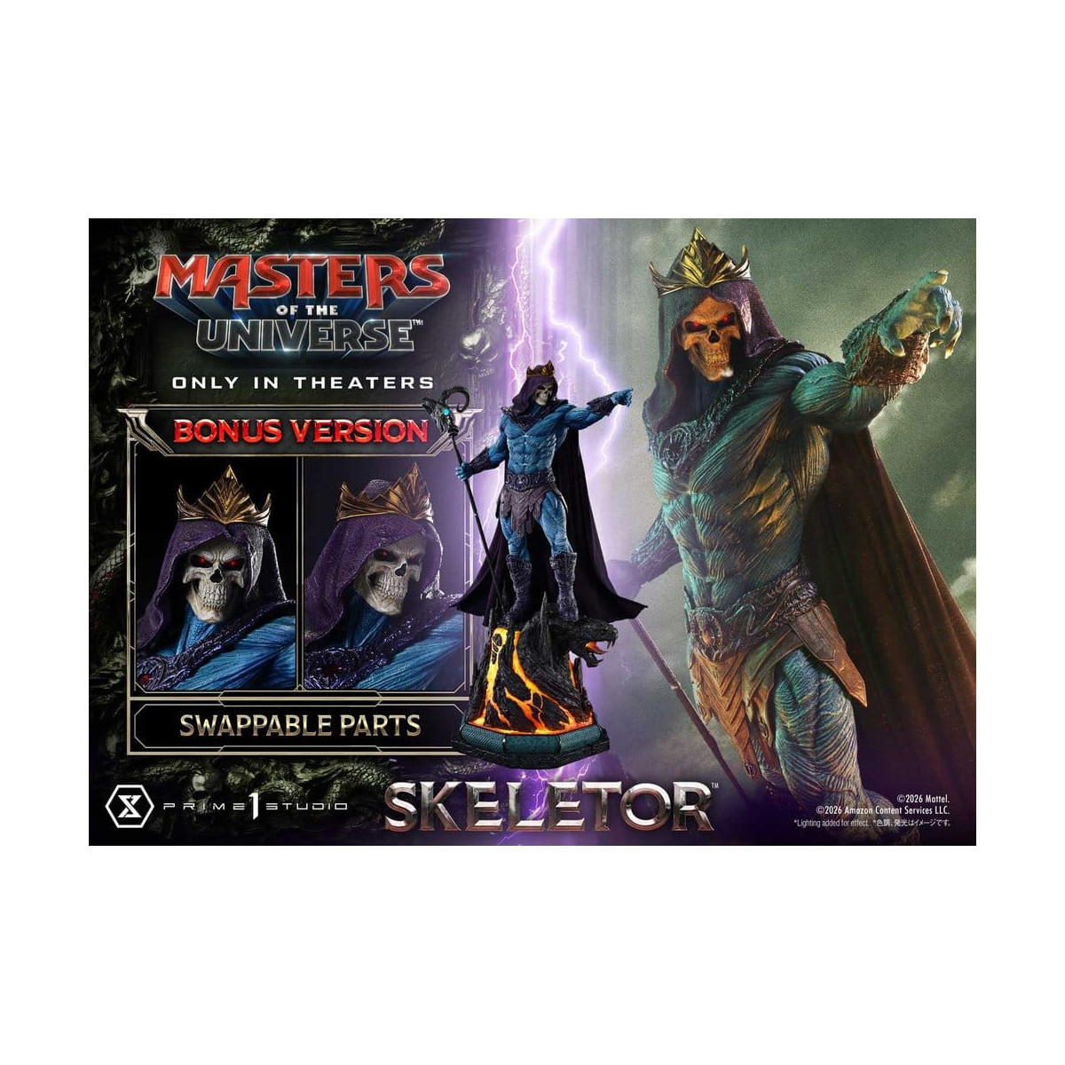 Prime 1 Studio - Skeletor Bonus Version - Masters of the Universe (2026) Real Elite Masterline 1/3