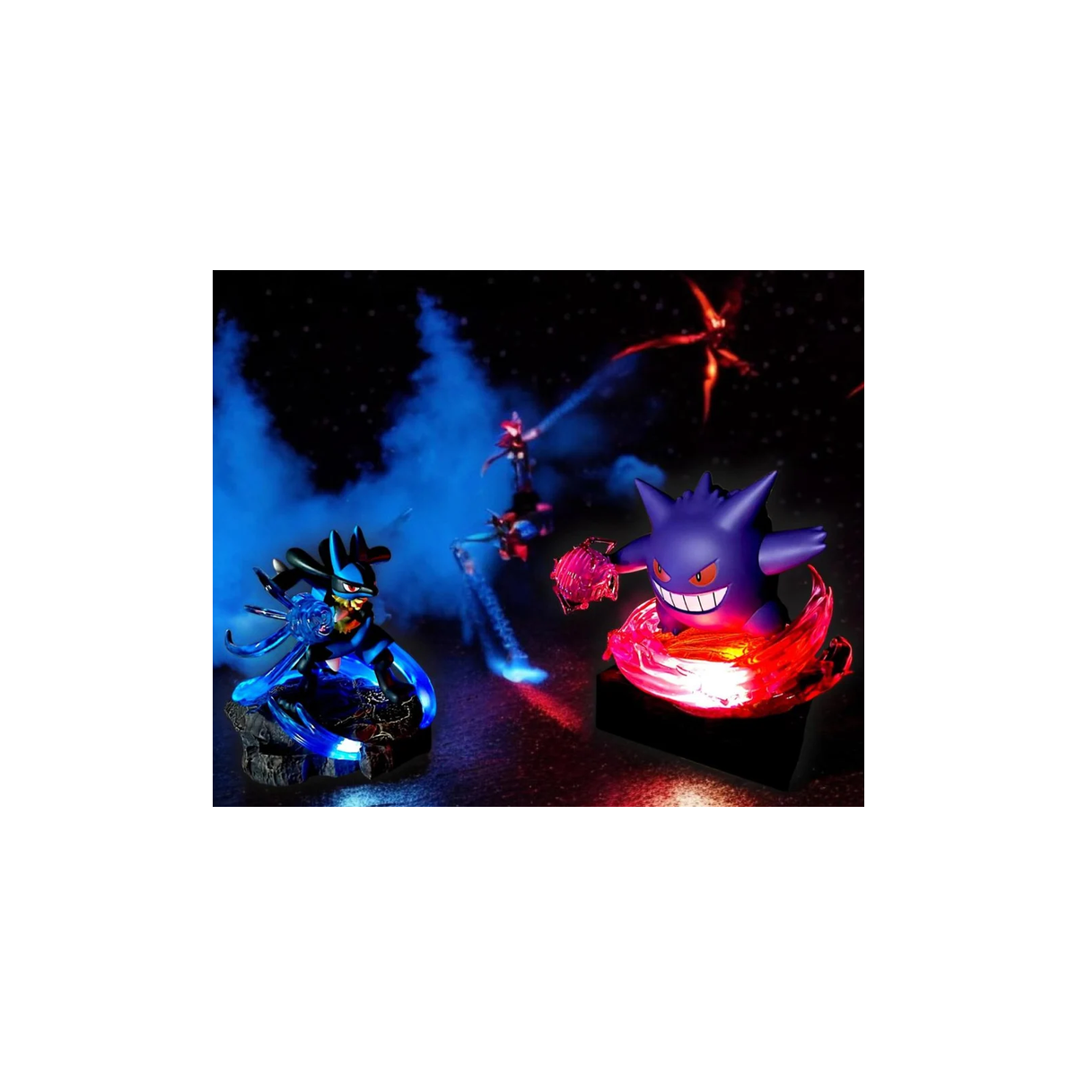 Langbowang Funism - Holly Box Pokémon - Led Diorama Battle Moments - set di 6 figurine