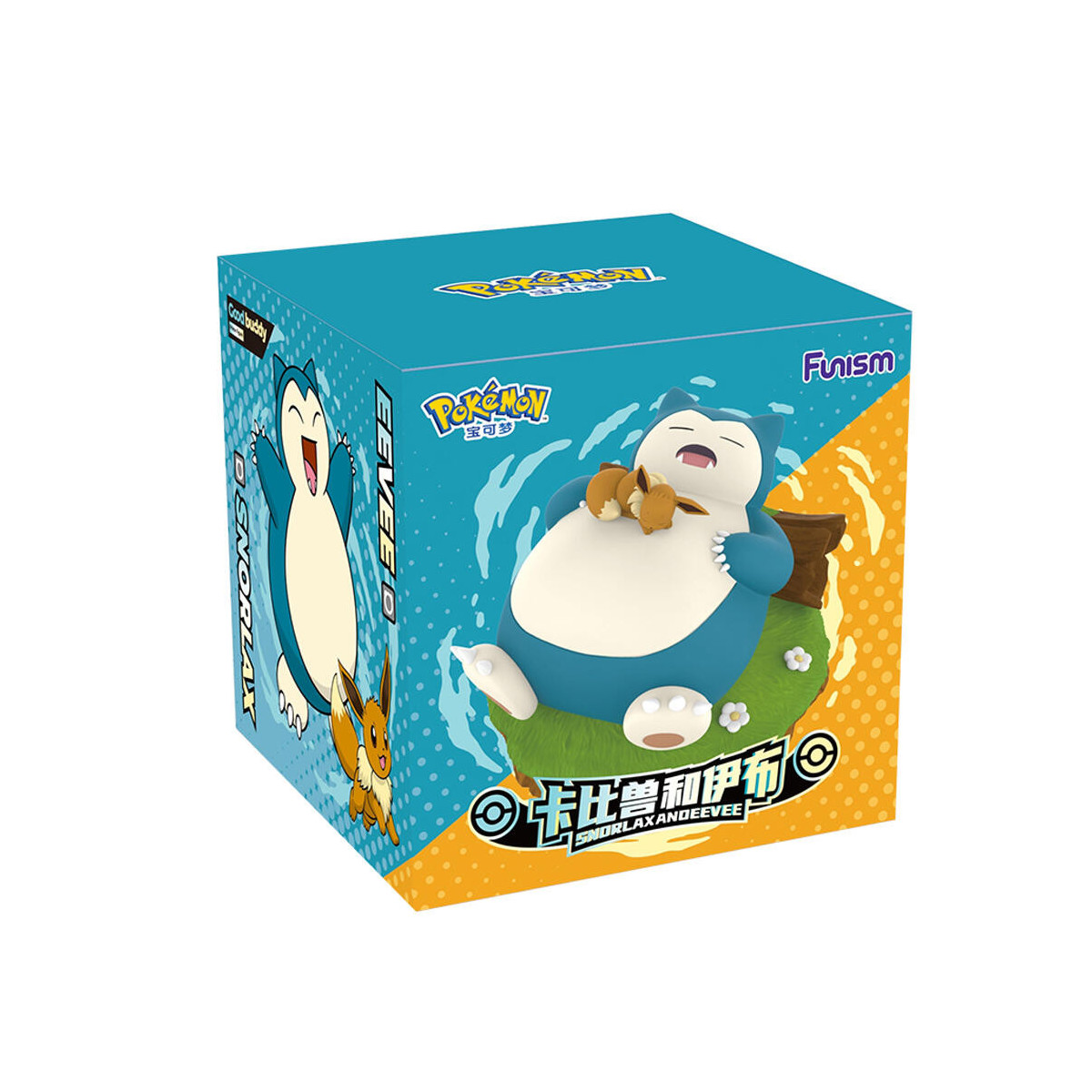 Funism - Pokemon Prime Figura - Snorlax & Eevee - Snorlax & Eevee - Kabigon & Eievui