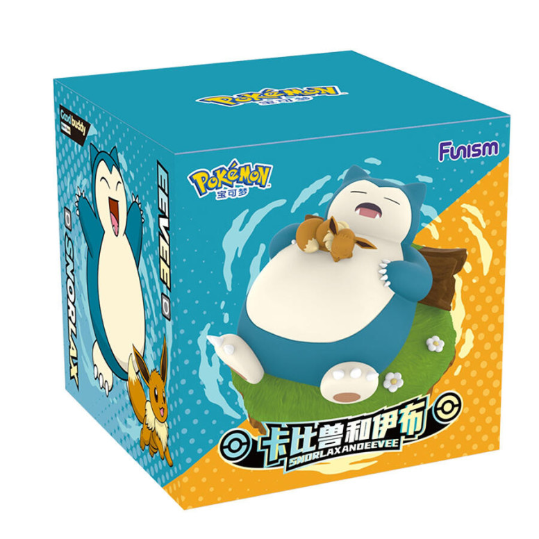 Funism - Pokemon Prime Figura - Snorlax & Eevee - Snorlax & Eevee - Kabigon & Eievui