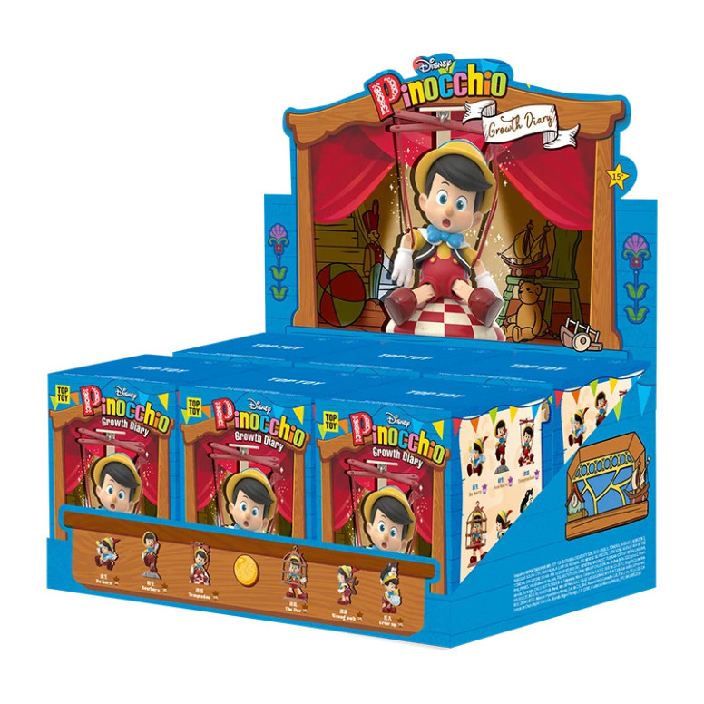 Toy Pop - Disney Pinocchio Growth Diary - set di 6 figurine in blind box