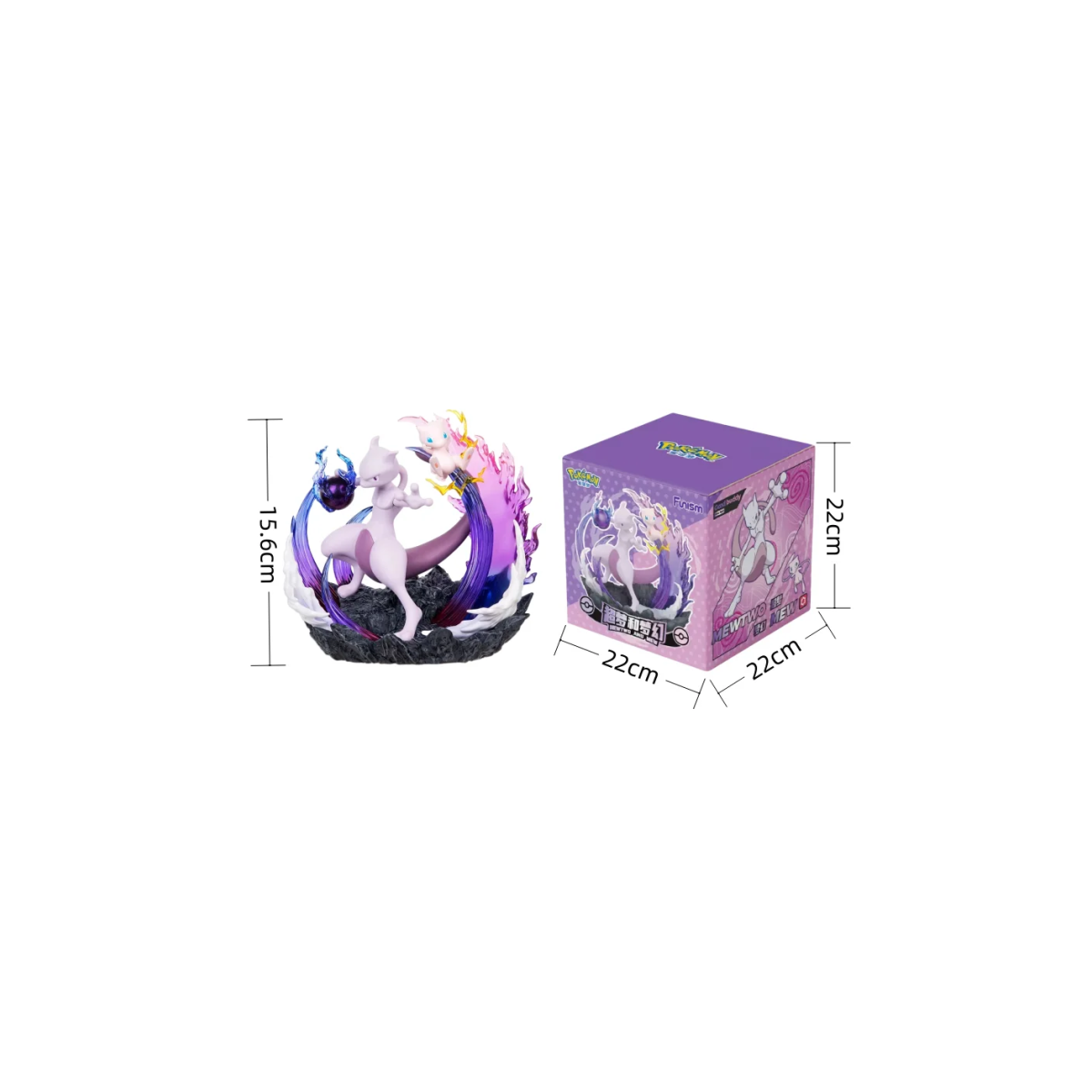 Funism - Pokemon Prime Figura - Mewtwo e Mew
