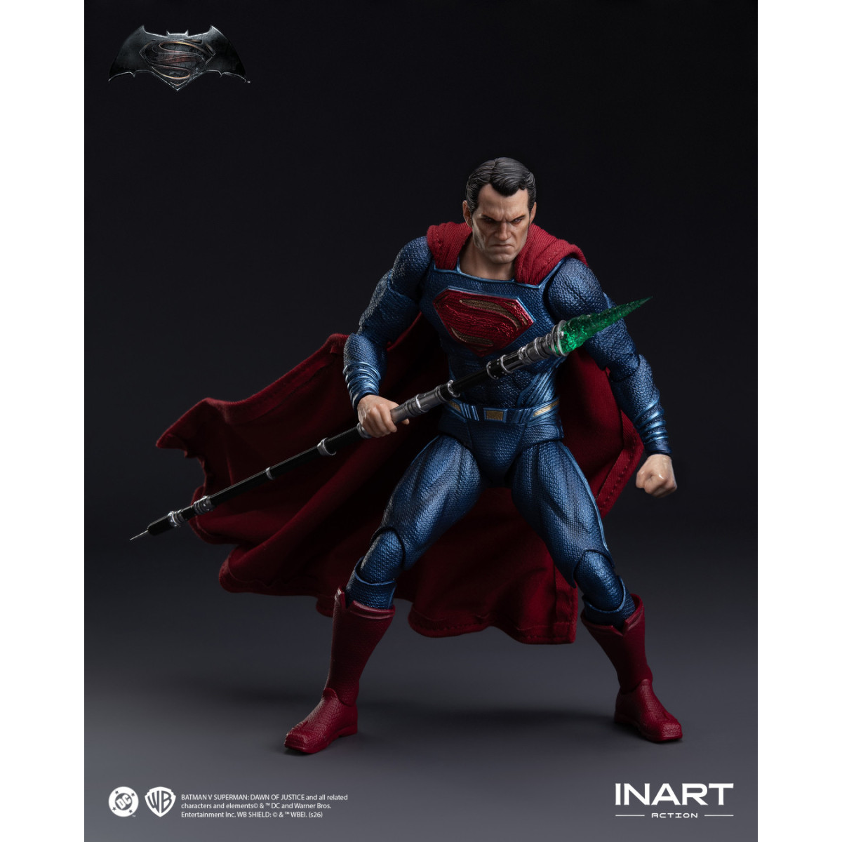 INART - Batman v Superman: Dawn of Justice - Action figure di Superman in scala 1/12