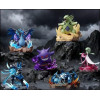 Langbowang Funism - Holly Box Pokémon - Led Diorama Battle Moments - set di 6 figurine