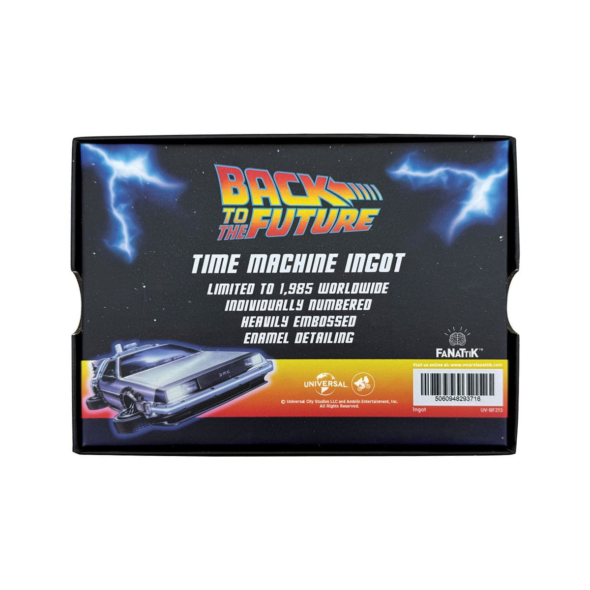 FaNaTtiK - Back To The Future Lingot 40° Anniversario Time Circuits Edizione Limitata