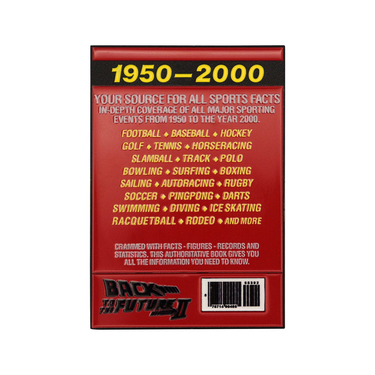 FaNaTtiK - Back To The Future Lingot Sport Almanac Edizione Limitata