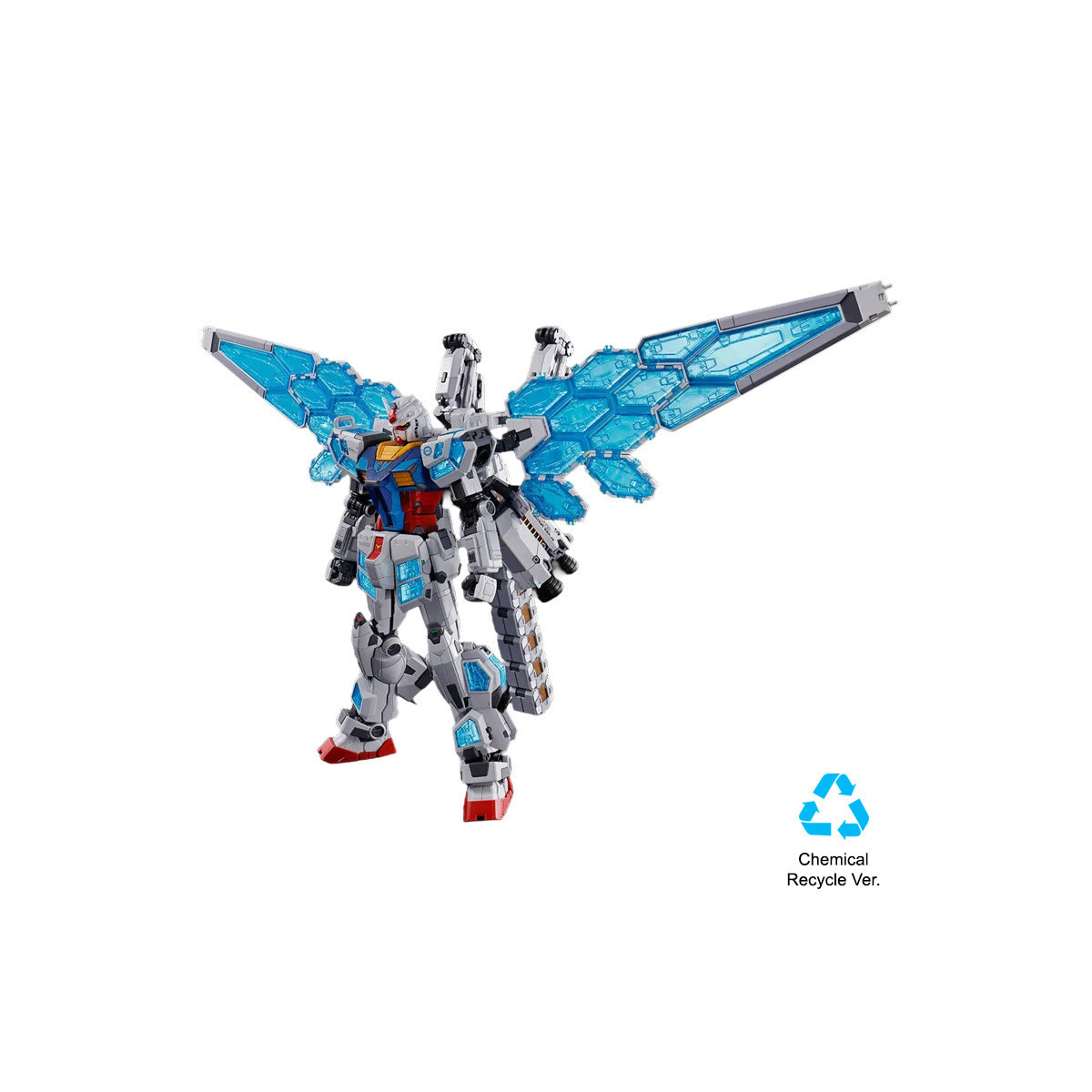 Bandai - Gunpla - 1/144 HG - RX-78F00E Gundam Ex-001 G.L.R.S.S. Feather Unit Chemical Recycle Ver. - Mobile Suit Gundam