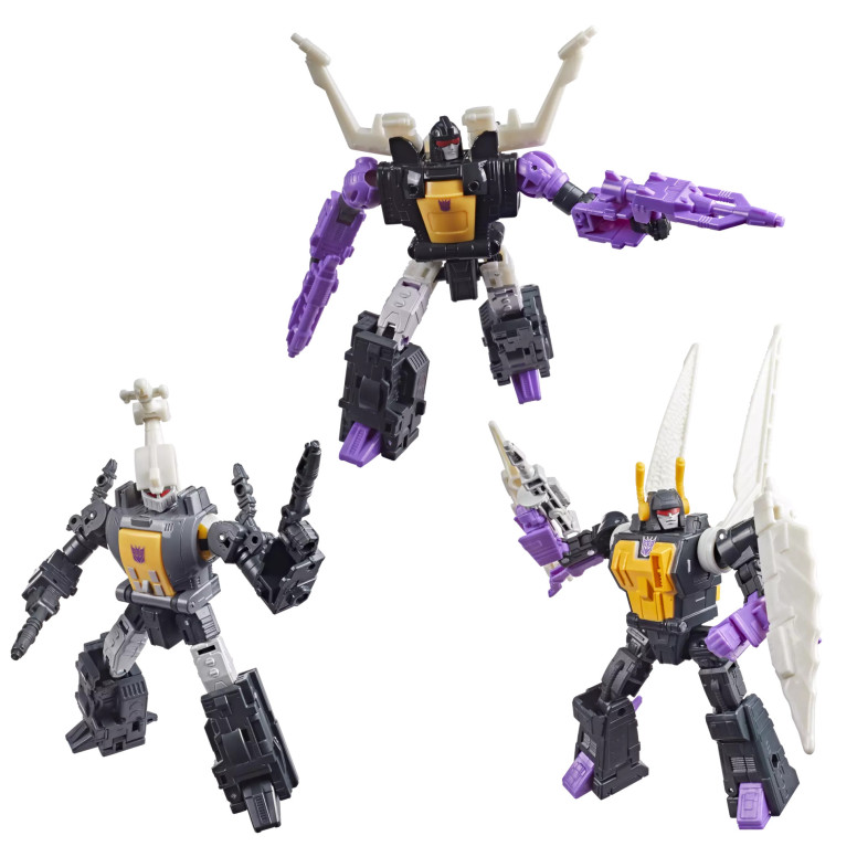 Hasbro - Transformers The Movie - Collezione Insecticon Bombshell, Insecticon Shrapnel e Insecticon Kickback - Collezione MTMTE