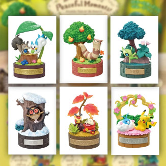 Re-Ment - Pokémon - Peaceful Moments! (serie Forest Story) set di 6 figurine in blind box.