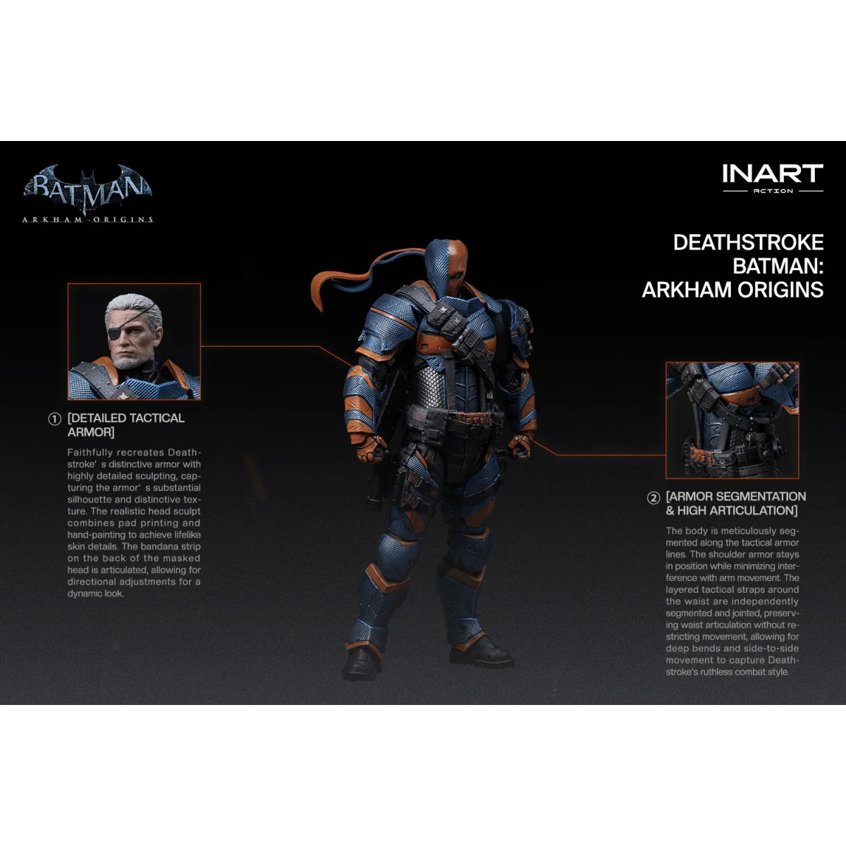 INART - Deathstroke - Batman: Arkham Origins - Figura in scala 1/12
