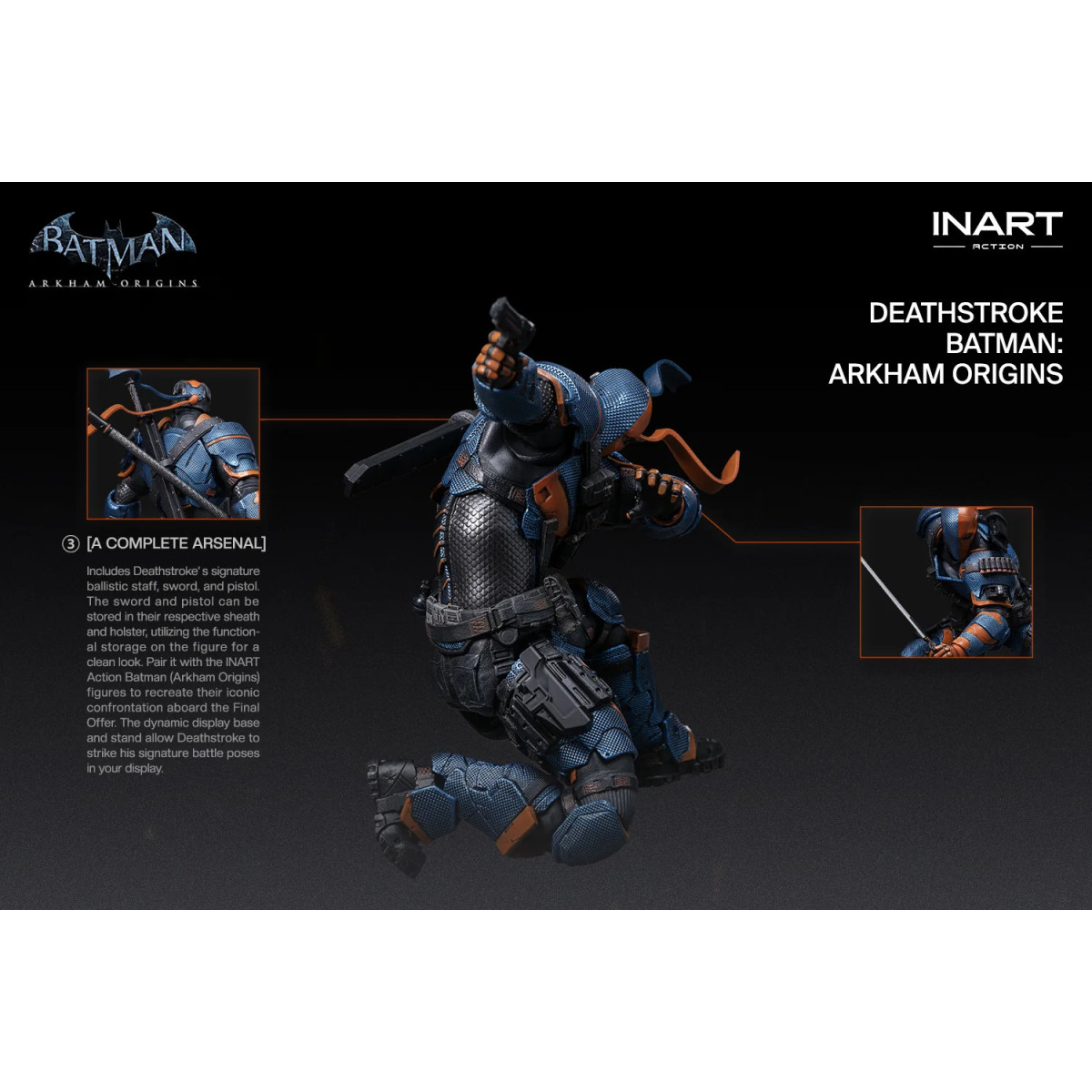 INART - Deathstroke - Batman: Arkham Origins - Figura in scala 1/12