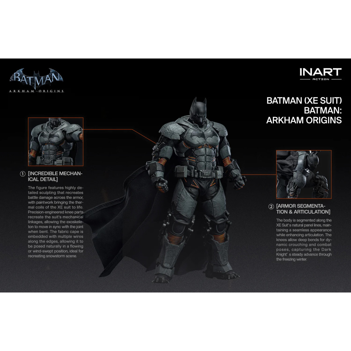 INART - Batman (XE Suit) - Batman: Arkham Origins - Figura in scala 1/12