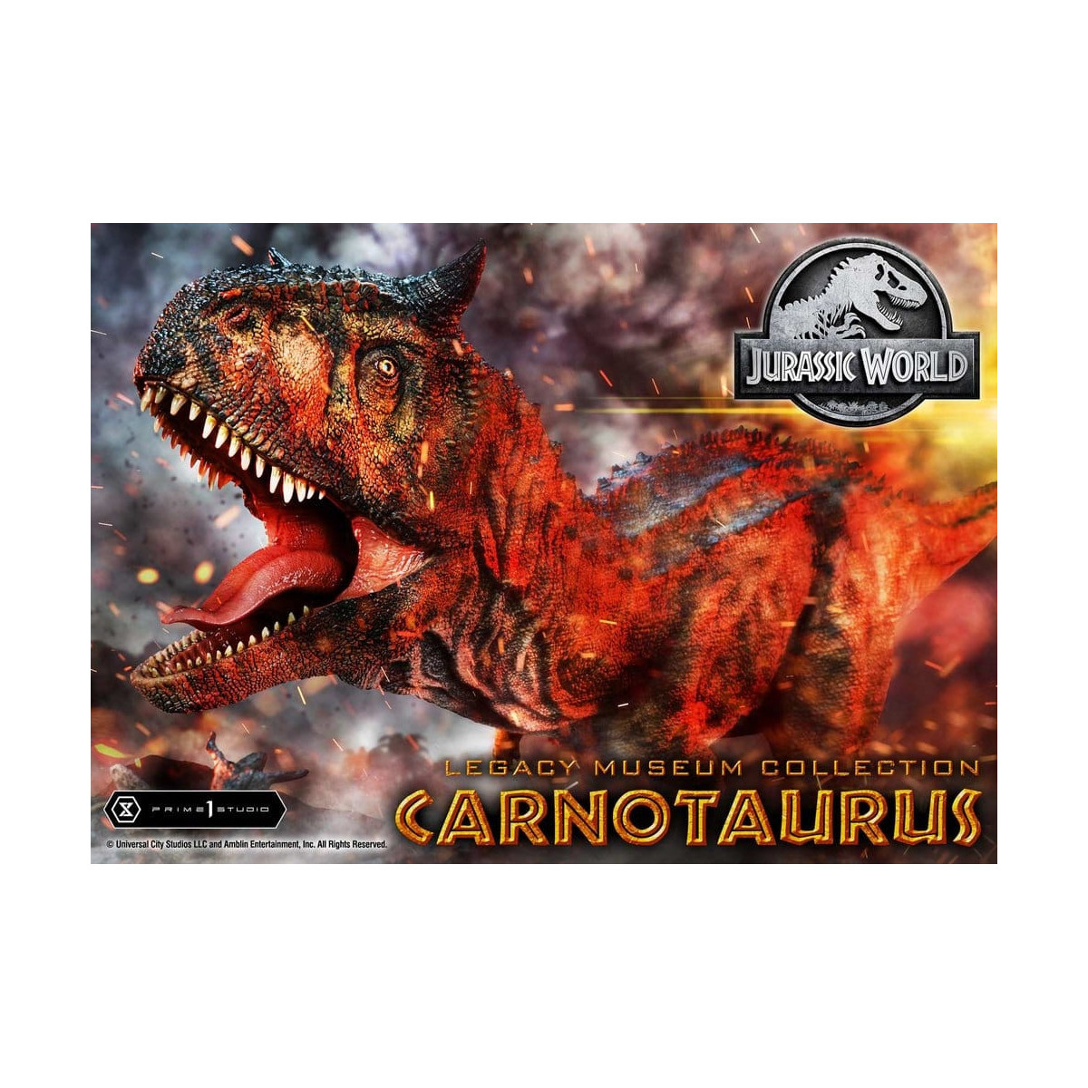 Prime 1 Studio - Jurassic World - Collezione del Museo Carnotaurus Legacy 1/15