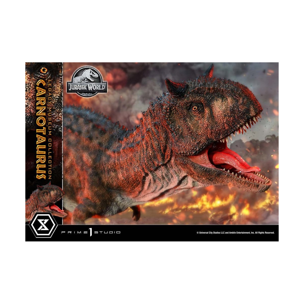 Prime 1 Studio - Jurassic World - Collezione del Museo Carnotaurus Legacy 1/15