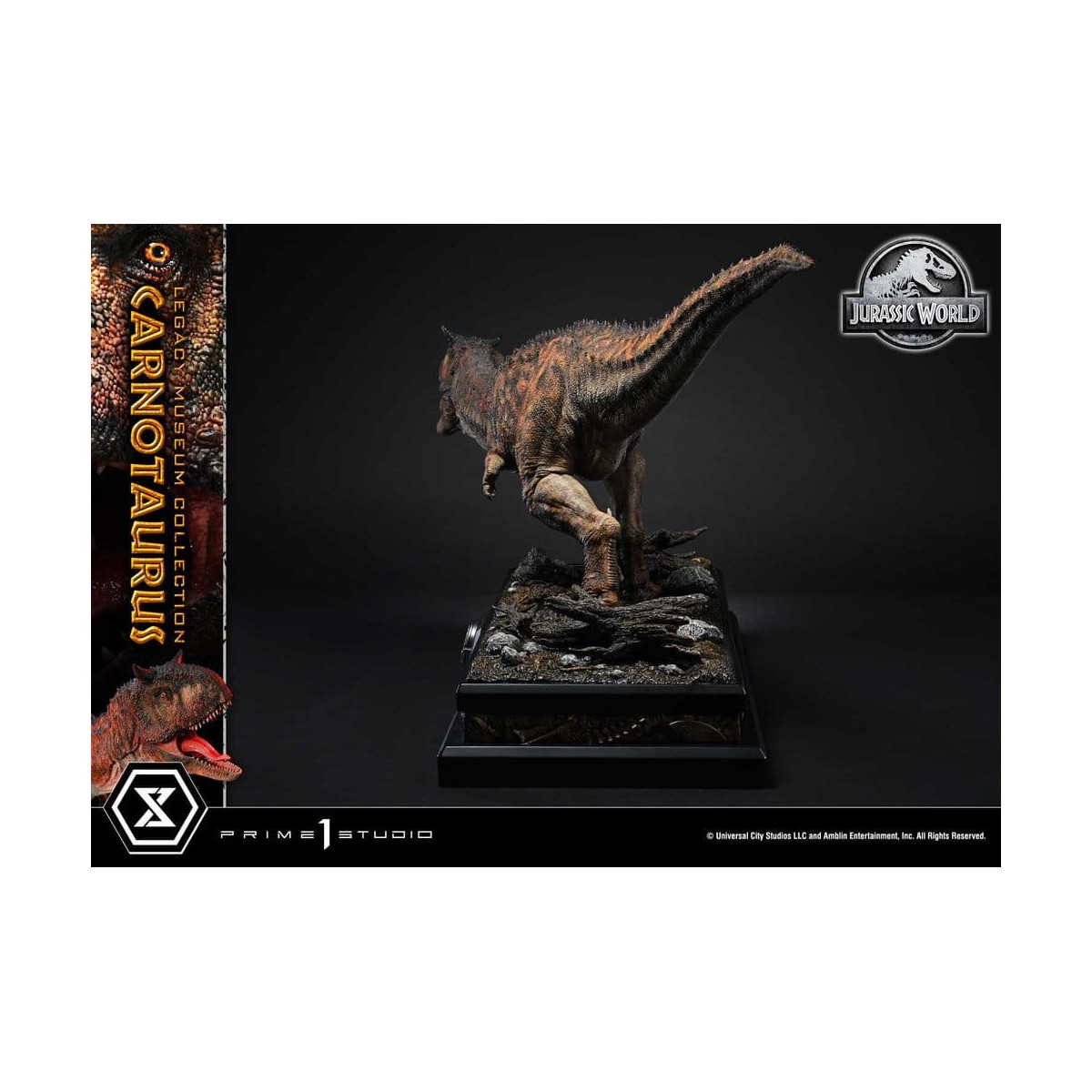 Prime 1 Studio - Jurassic World - Collezione del Museo Carnotaurus Legacy 1/15