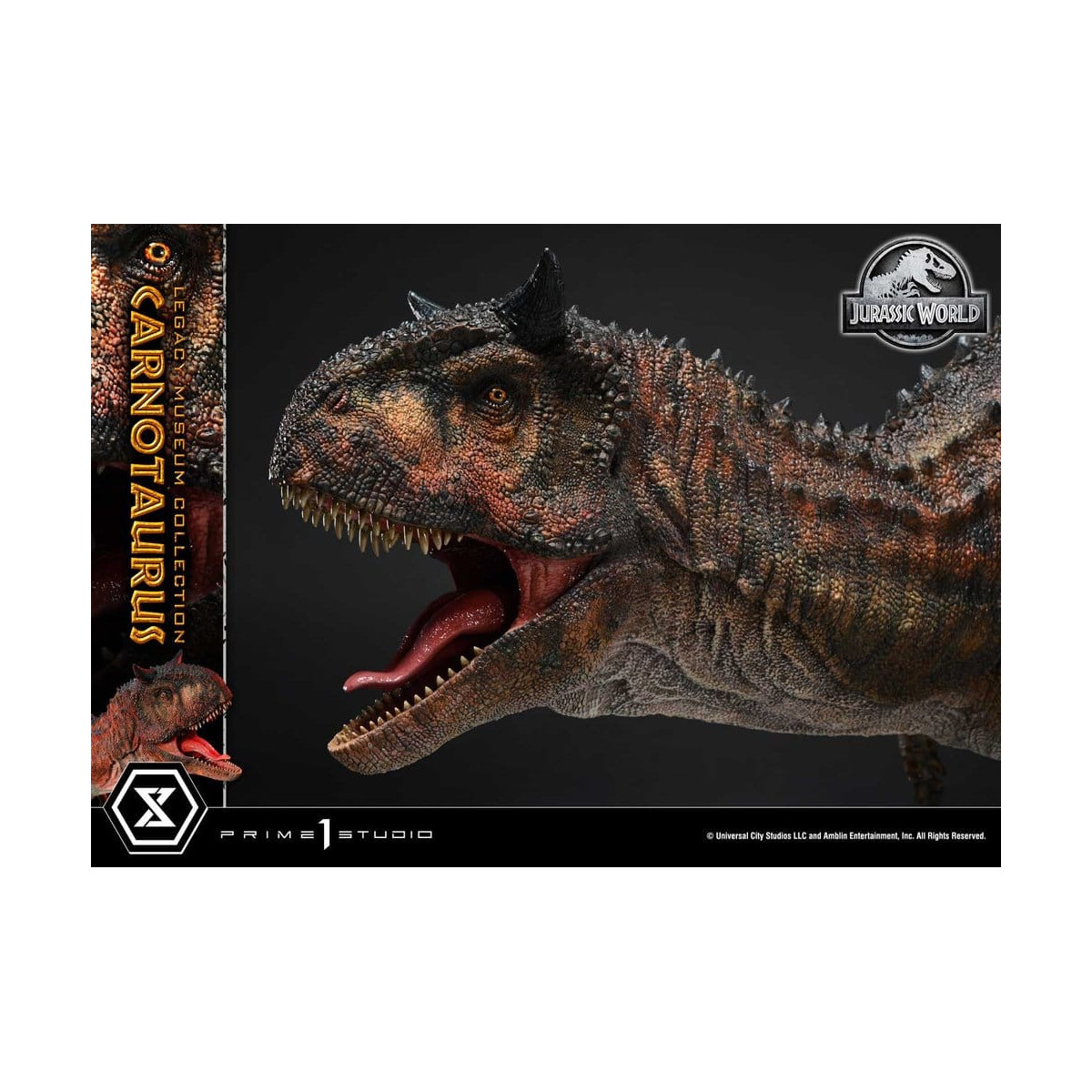 Prime 1 Studio - Jurassic World - Collezione del Museo Carnotaurus Legacy 1/15