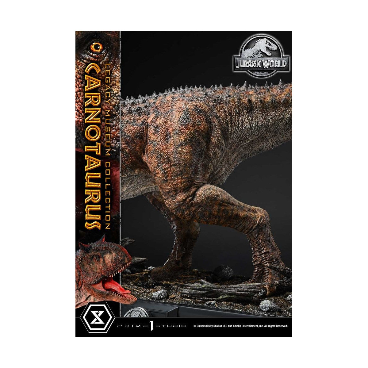 Prime 1 Studio - Jurassic World - Collezione del Museo Carnotaurus Legacy 1/15