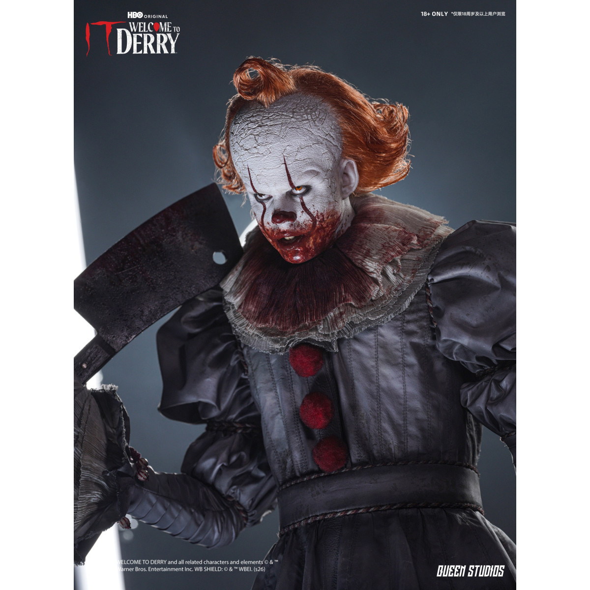 Queen Studios - Statua di Pennywise 1/3 "Welcome to Derry" - Versione standard