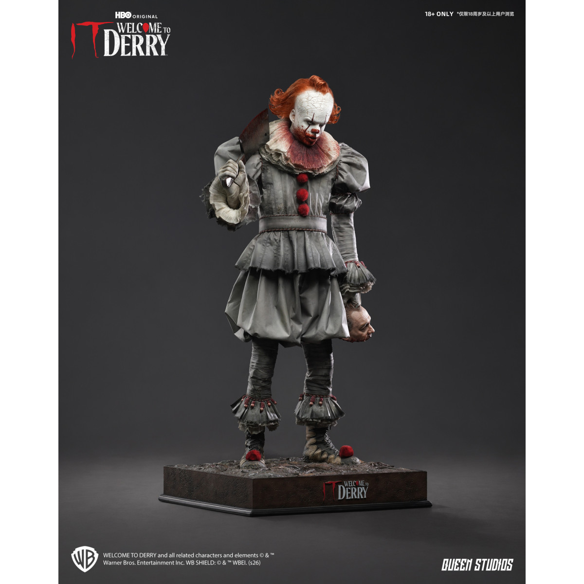 Queen Studios - Statua di Pennywise 1/3 "Welcome to Derry" Premium