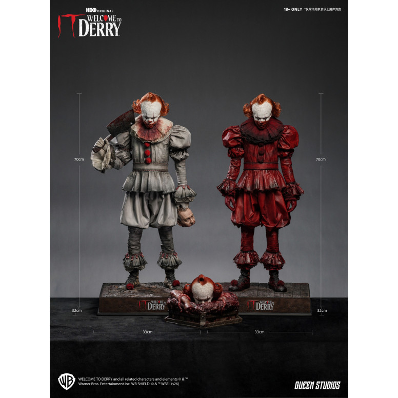 Queen Studios - Statua di Pennywise 1/3 "Welcome to Derry" Premium