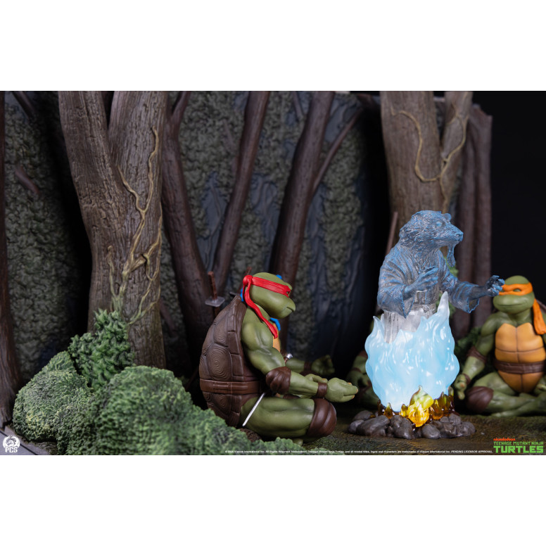 Premium Collectibles Studio PCS - Diorama in scala ridotta delle TMNT: "Lo spirito di Splinter"