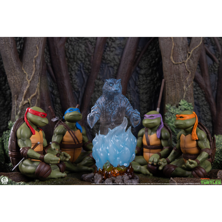 Premium Collectibles Studio PCS - Diorama in scala ridotta delle TMNT: "Lo spirito di Splinter"