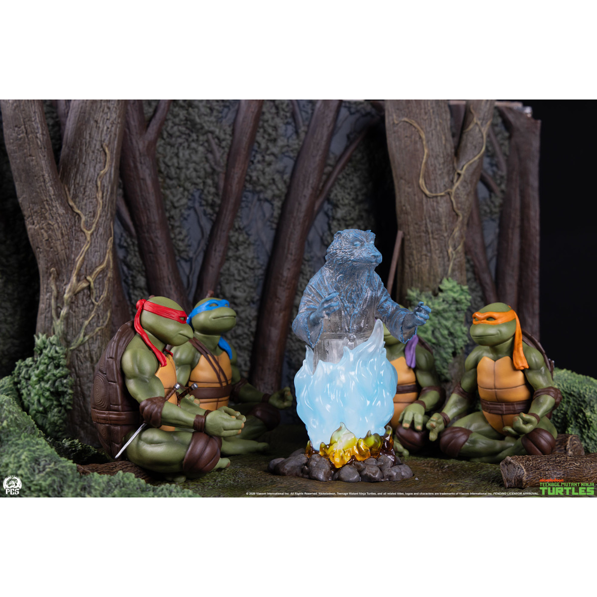 Premium Collectibles Studio PCS - Diorama in scala ridotta delle TMNT: "Lo spirito di Splinter"