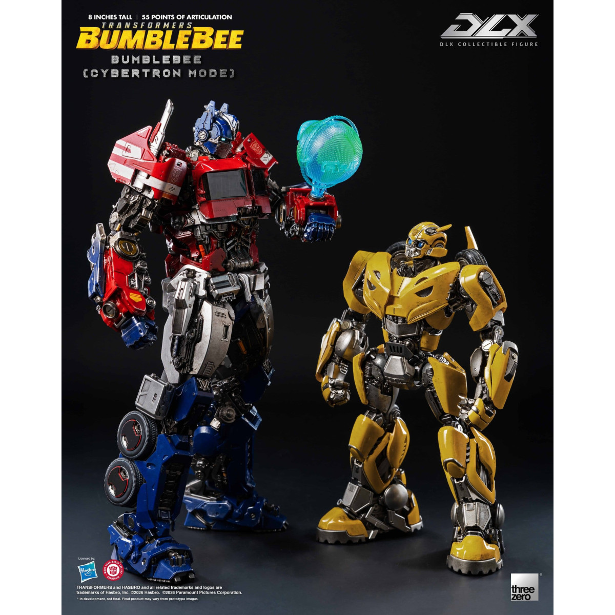 Three Zero Transformers - Bumblebee DLX Figurina di Bumblebee in modalità Cybertron